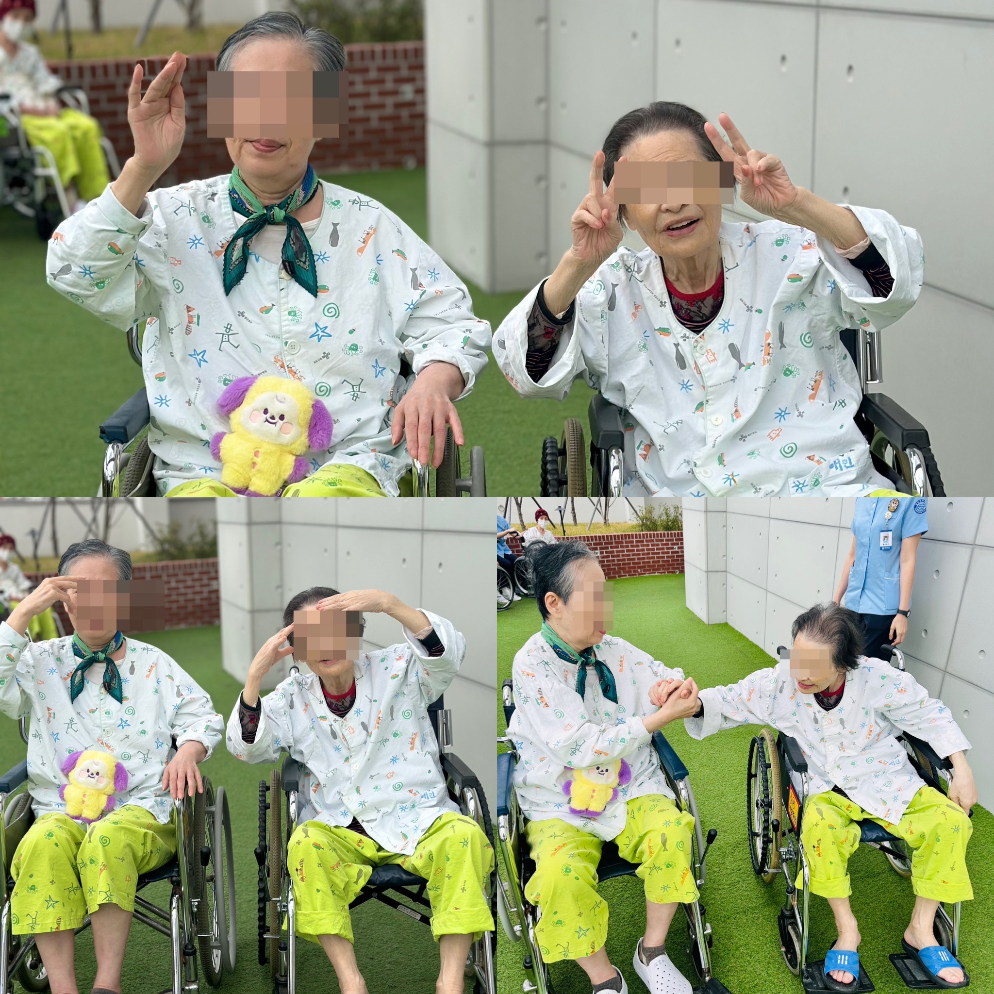 야외 테라스 산책 및 미술활동 