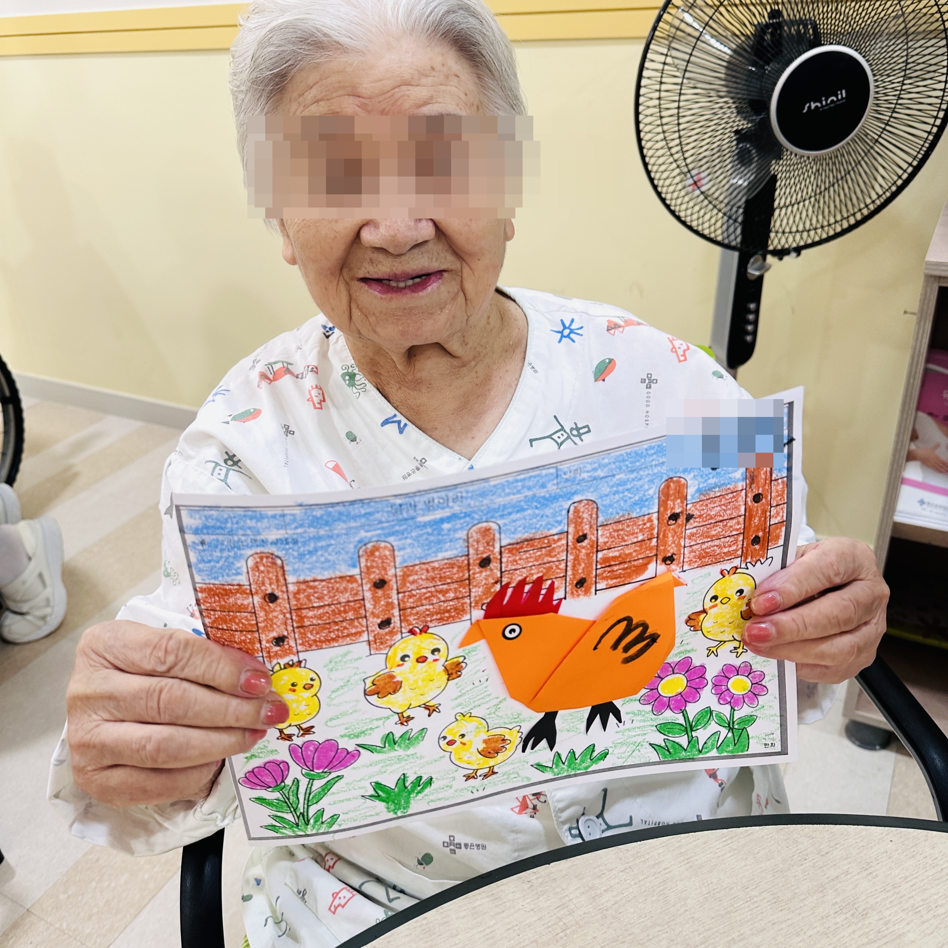 종이공예요법 - 닭 접기 